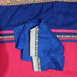 Paroot And Peacock Design Saree