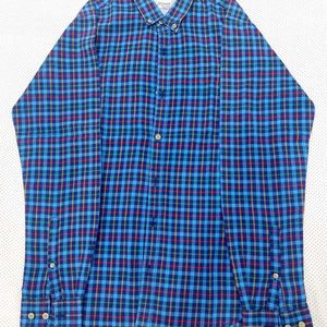 Peter England Blue Check Shirt