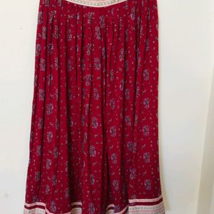 Deep Red Lehnga Choli With Soft Flowy Material