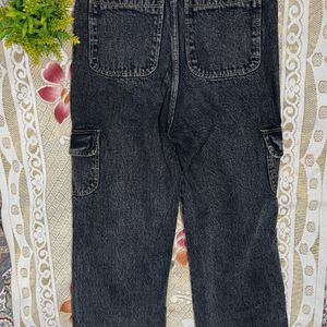 Charcoal Cargo Denim