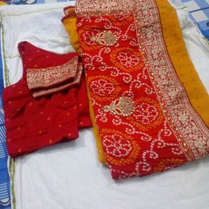 Saree for Women Blouse size 42.