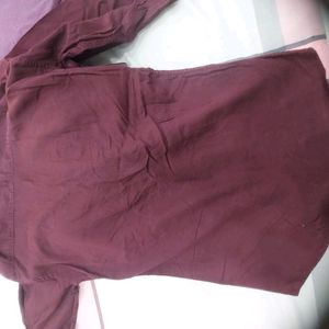 Cobb Brown Maroon Shirt