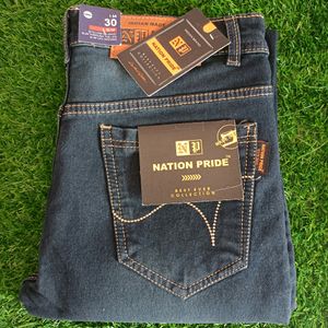 Men's Formal Navy Blue Denim Jeans