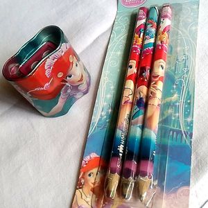 Glorious Disney Pencil Set Of 3 And Sharpner