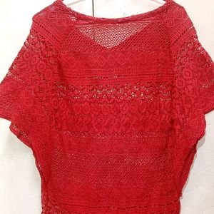 It's a Cotton Net Casual Top