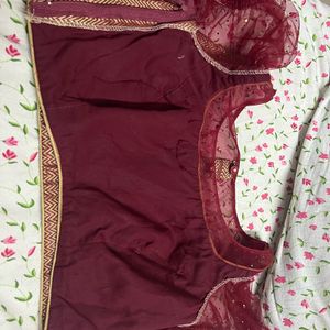 Maroon Designer/ Master Stiching Blouse