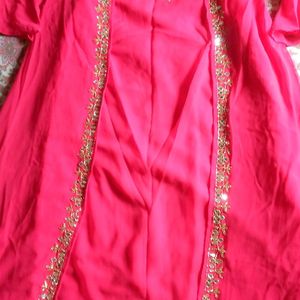 Beutiful Embroidery Gown With Shrug