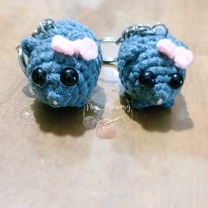 Amigurumi Hamster Keychain/charm(1)