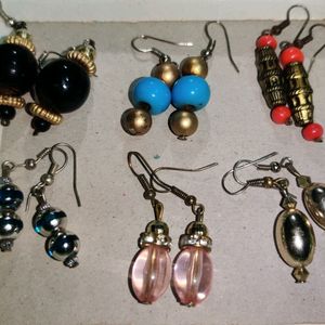 Fashion Handmade Beads Earrings Pack Of 5