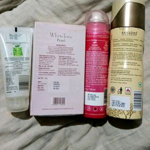 Combo Of Perfumes , Powder, Rose Water, Gel