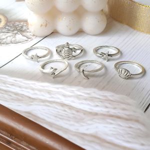 Cool Stackable Rings ( Set Of 6)