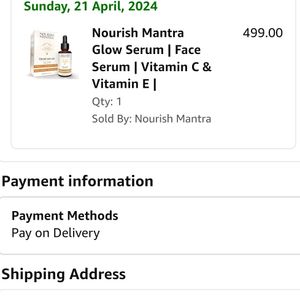 Nourish Mantra Glow Serum