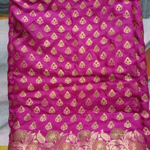 Pink Silk Saree