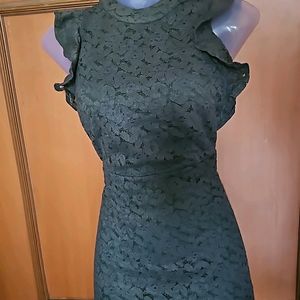 20 Dresses Green Lace Dress