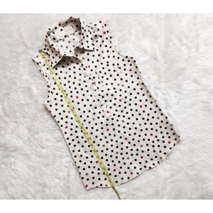 Playful Vibes Colorful Polka Dots Top Small pocket