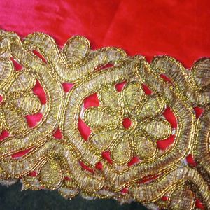 Silk Saree With Grand Embroidery