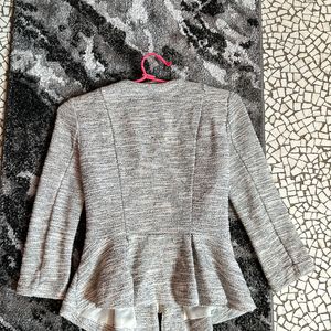 H&M Tweed Peplum Jacket