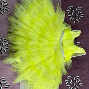 Lemon Yellow Pretty Frock