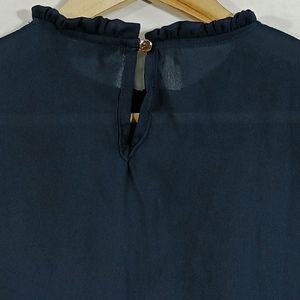 Navy Blue Formal Top