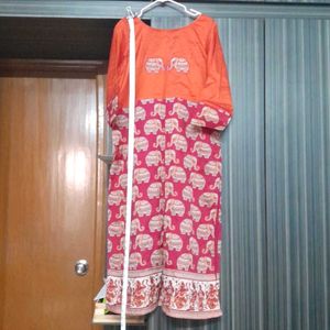 Customized Boat Neck Kurta 42 Bust