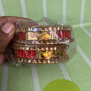 Red Set Of 2 Bangles