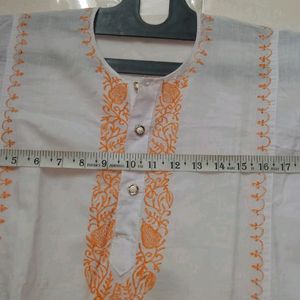 Thread Work Cotton Kurti