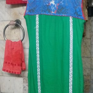 Lace Cotton Beautiful Ladies Kurti