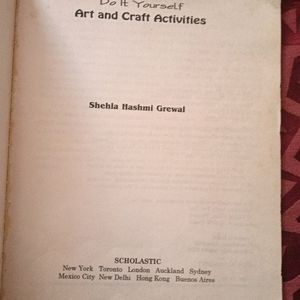 Art And Craft Activities Book For Children