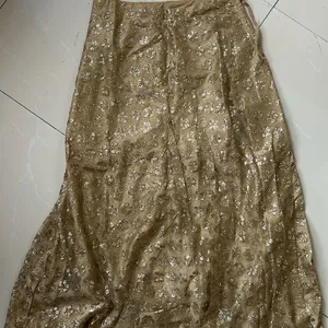 Golden Ethnic Skirt