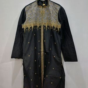 Sherwani Style Kurta Chudidar Set (Handwork)