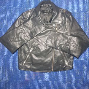 P&b Leather Jacket Womens