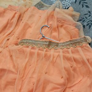 Peach Lehenga Choli ,