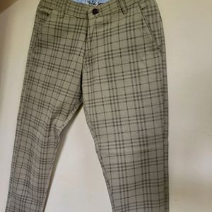 Price Drop❗Formal Khaki Checked Trousers