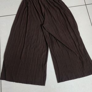 Pleated Plazzo Pants Comfy Wear