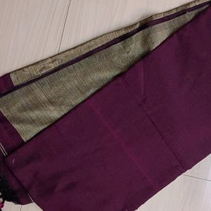 Soft Khadi Saree (Purple 💜)