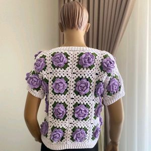 Crochet Rose Top