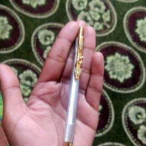 Real Silver Pen New With Full Ink