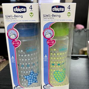 Chicco Well-being Feeding Bottle 330ML(pack Of 2pc