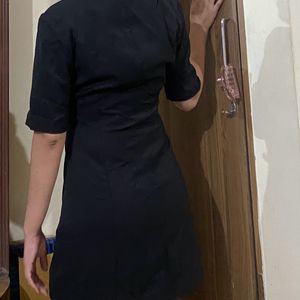 Black Buttoned Dress