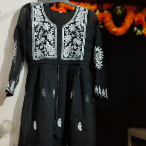 Black Round Kurti