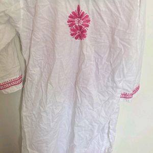 White Chikankari Kurta