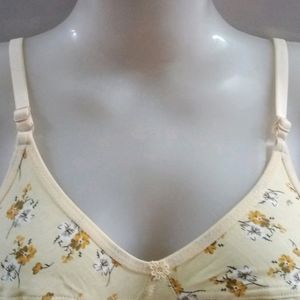 Floral print bra with tag