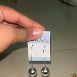 Y2k Earrings Silver