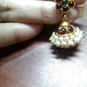 Kemp Pearl Jhumkas