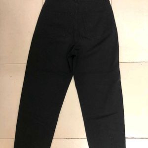 High Waisted Black Mom Fit Jeans