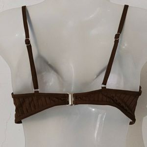 BROWN BRA