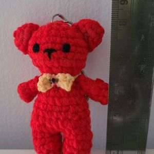 Crochet Teddy Keychain