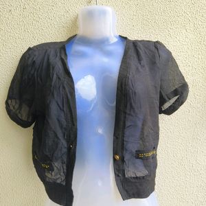 Girls Black Shrug