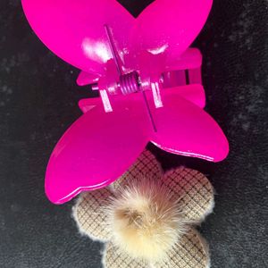 Butterfly Clip And Hair Accessory