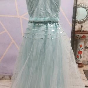 Beautiful Sky Blue Lehenga Choli With Dupatta